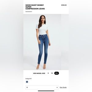 GOOD WAIST SKINNY SUPER COMPRESSION JEANS Size 6